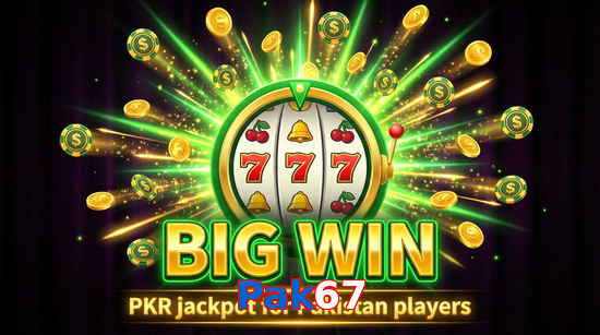 Big win animation on Pak67 slot game